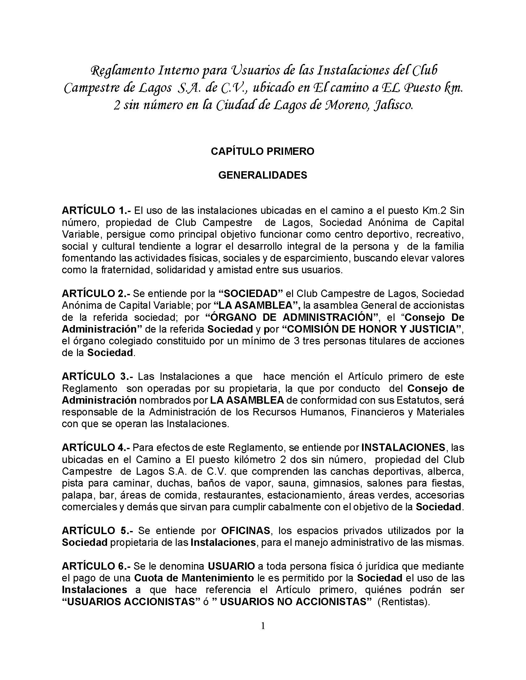 Reglam de funcionamiento publicado 01 feb 2023 Pgina 01