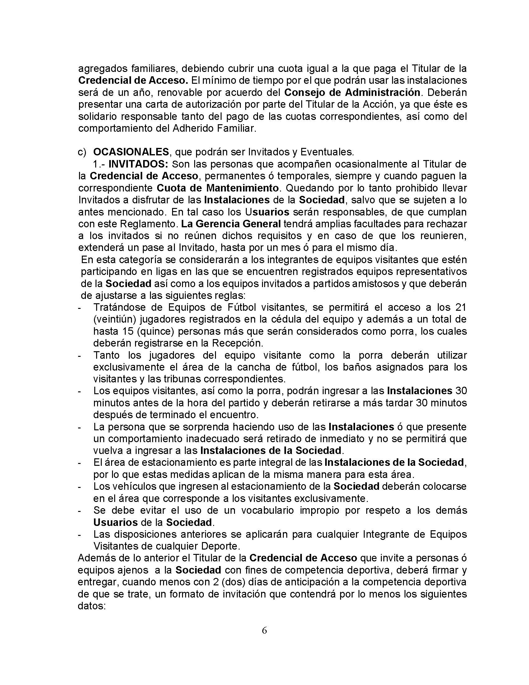 Reglam de funcionamiento publicado 01 feb 2023 Pgina 06