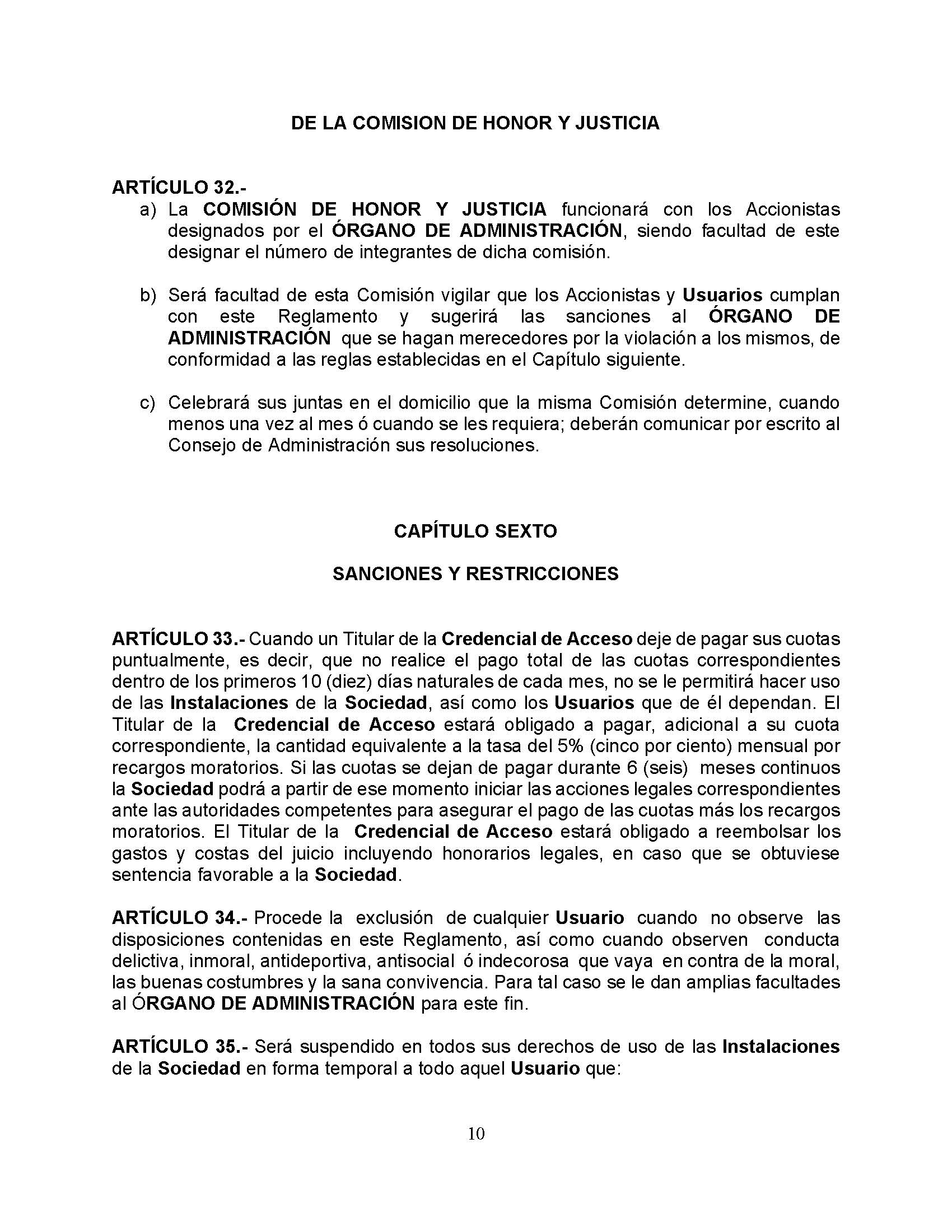 Reglam de funcionamiento publicado 01 feb 2023 Pgina 10